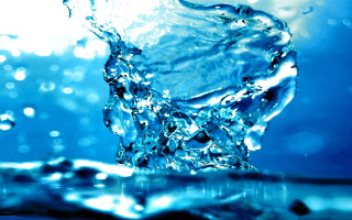 Blue water splash bubbles surface - anthony s waters free wallpaper