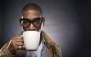 Afrofuturism man glasses coffee mug - christopher perkins free wallpaper