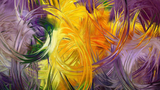 Yellow purple flower abstract brenner - metaphysical free wallpaper