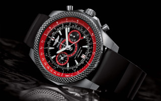 Watch red bezel panfuturism detailed - christian hilfgott brand free wallpaper