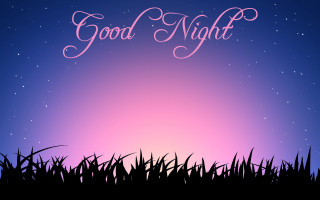 Purple blue background good night - the word good night free wallpaper