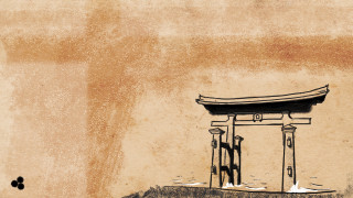Gate sky flower ukiyo e - eishōsai chōki free wallpaper