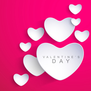 Valentines day card paper hearts - behance hd free wallpaper