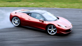 Red sports car race track 41 - tire free wallpaper