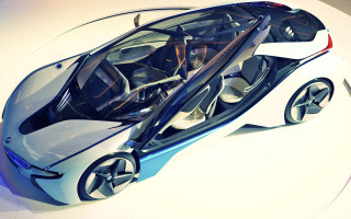 Futuristic car blue light scissors - a pair of scissors free wallpaper