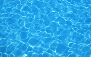 Blue pool umbrella water sky - blue water free wallpaper