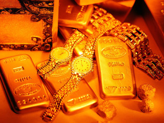 Gold bars jewelry table red - enguerrand quarton free wallpaper