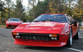 Red sports car parking lot 69 - a parking lot next free wallpaper