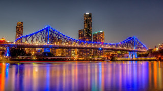 Tokyo night bridge city lights 2 - andrew law free wallpaper