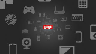 Red logo electronics devices black - a red logo free wallpaper