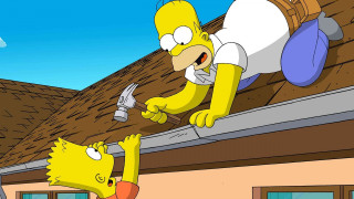 Cartoon hanging roof hammer children - a hammer and a hammer free wallpaper