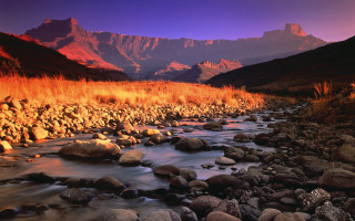 River valley mountain sunset purple - a purple sky above free wallpaper