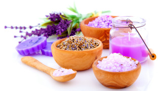Lavender bowls soaps jar flower - product photography free wallpaper