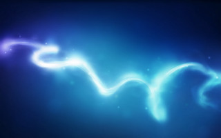 Blue moonlight swirls hologram plasma - center free wallpaper