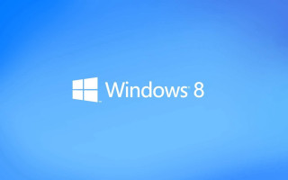 Blue sky windows8 logo white - the right side of the image free wallpaper