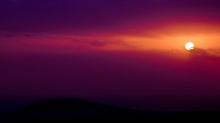 Sunset plane mountains mystical colors - mystical free wallpaper