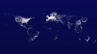 World map blue lights aurora - a map of the world free wallpaper