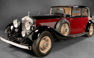 Vintage car black red tan 2 - color scheme free wallpaper