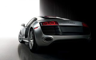 Silver sports car dark room 11 - silver free wallpaper