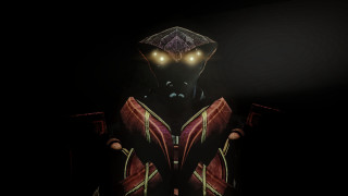 Red black glowing eyes hat - outfit free wallpaper