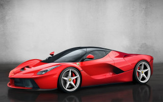 Red sports car garage concrete 6 - a garage free wallpaper