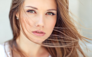 Woman blowing hair portrait barbizon - the wind free wallpaper