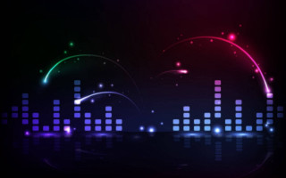 Colorful city skyline neon light - the bottom of the image free wallpaper