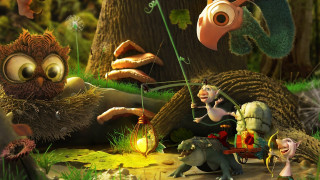 Troll trollling forest horse carriage - a forest free wallpaper