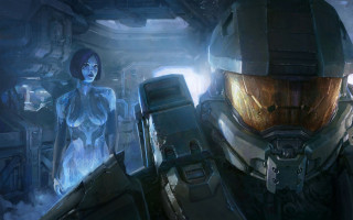 Futuristic woman robot holography cyberpunk - halo free wallpaper