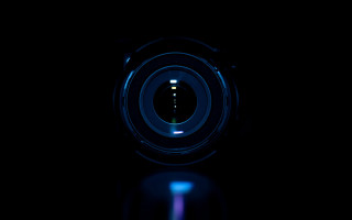 Camera lens reflection light macro - center free wallpaper