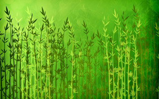 Bamboo forest green background matte - eyvind earle free wallpaper