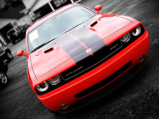 Red black dodge parking lot - redshift free wallpaper