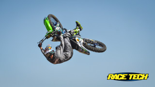 Man flying motorcycle air helmet - artur grottger free wallpaper for desktop