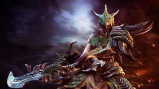 Armor sword demon horns claws - horn free wallpaper