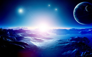 Planet sun distant planet matte 2 - a distance free wallpaper