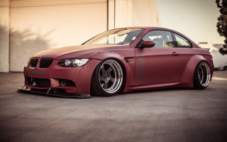 Red car building garage 3d - plasticien free wallpaper