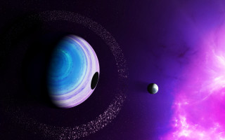 Space planet star background purple - planet free wallpaper