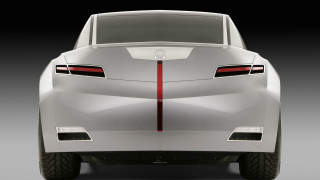 Silver car red stripe tailpipes - a silver car free wallpaper