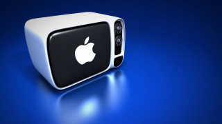 Apple computer apple logo blue - a white apple logo free wallpaper
