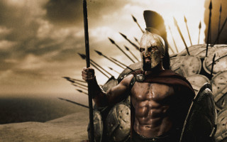 Gladiator man spear shield tire - weta digital free wallpaper