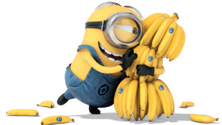 Cartoon banana goggles glasses rayonism - an ambient occlusion free wallpaper