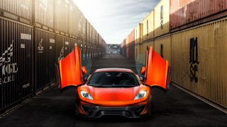 Narrow alley shipping containers open - andrew law free wallpaper