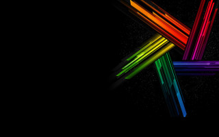 Multicolored sticks starry sky abstract - geometric free wallpaper