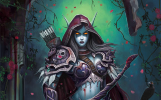 Woman forest fantasy armor blood - hearthstone free wallpaper