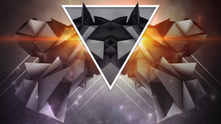 Wolf triangle abstract 3d geometric - geometric abstract art free wallpaper