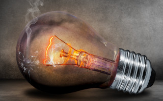 Lightbulb smoke table wall light - inside free wallpaper
