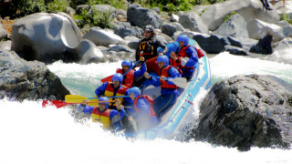 Raft people river nature outdoors - a river next free wallpaper