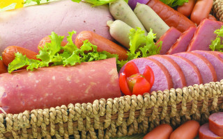 Basket food vegetables meats pastel - bela čikoš sesija free wallpaper
