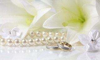 Wedding rings bouquet flowers white 3 - bracha l. ettinger free wallpaper