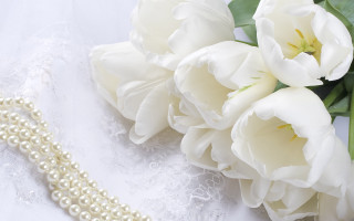 White flower beaded necklace lace 2 - bracha l. ettinger free wallpaper